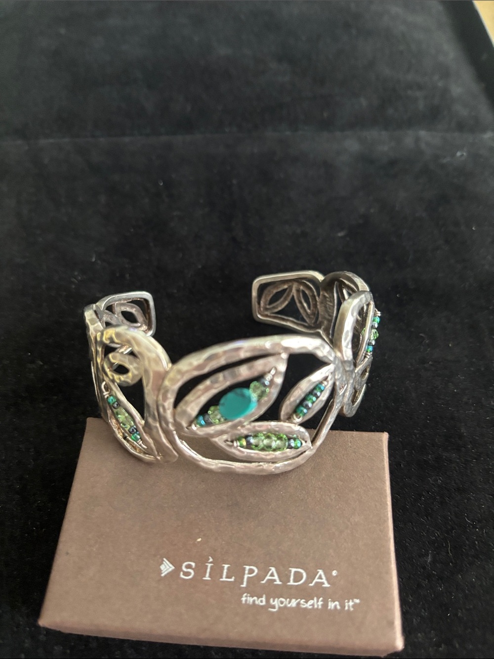 Silpada "Garden Party" .925 Sterling Silver Cuff Bracelet B2182